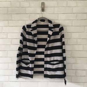 Forever 21 Striped Blazer Sweater